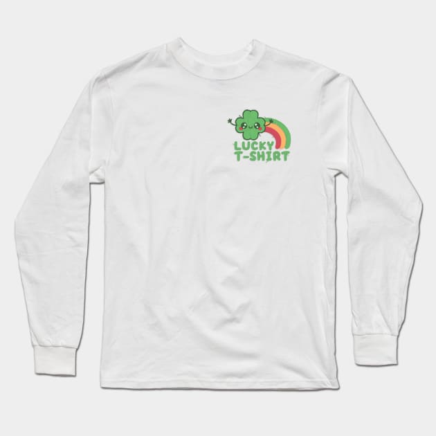 Lucky shirt embroidered patch Long Sleeve T-Shirt by NemiMakeit